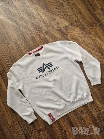 Страхотна мъжка блуза суитчър ALPHA INDUSTRIES размер L , снимка 2 - Суичъри - 52752277