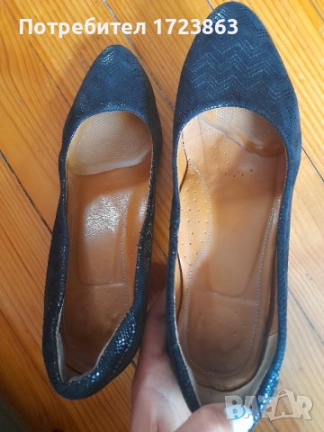 Дамски кожени обувки на ток, снимка 4 - Дамски обувки на ток - 42461258