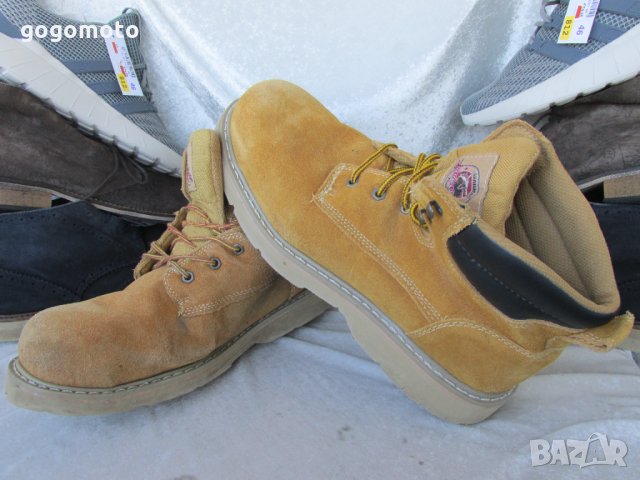 BIG BOY МАСЛОУСТОЙЧИВИ работни обувки 47 - 48,Brahma®,100% естествена кожа = велур, снимка 6 - Мъжки боти - 35847354