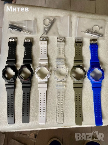 Casio G-shock,Baby G-каишки и безел(GA100,110,BA110,111)
