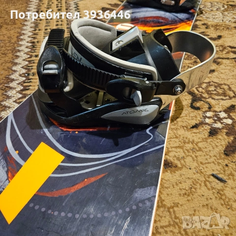 Snowboard Gnu Carbon Credit 150 с апарати Atomic, снимка 3 - Зимни спортове - 53198135