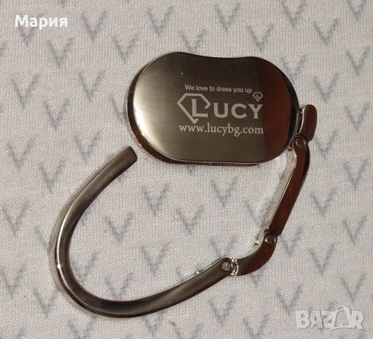 Метален държач за чанта или раница Lucy, снимка 3 - Чанти - 53738811