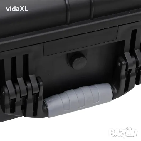 vidaXL Калъф с колела за полет, черен, 63x50x23 см, PP, снимка 9 - Куфари - 56147691