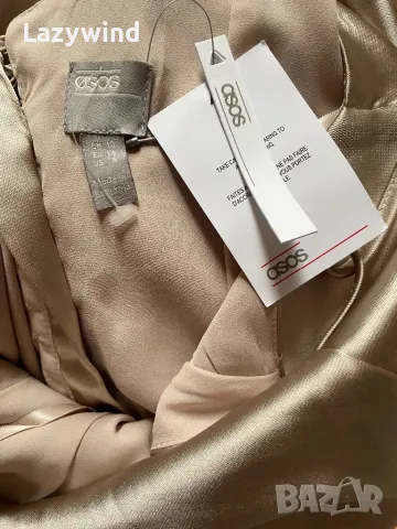 Сатенена официална рокля Asos, снимка 8 - Рокли - 49329787