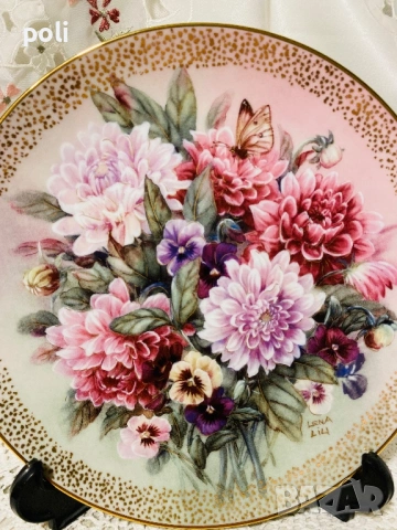 порцеланова чиния за стена , снимка 3 - Декорация за дома - 53049270