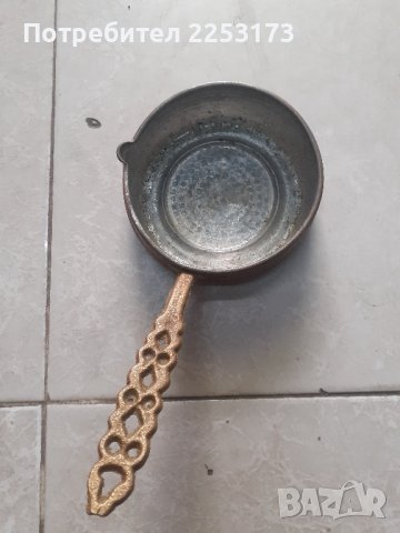 Малко медно тиганче, снимка 3 - Декорация за дома - 44418139