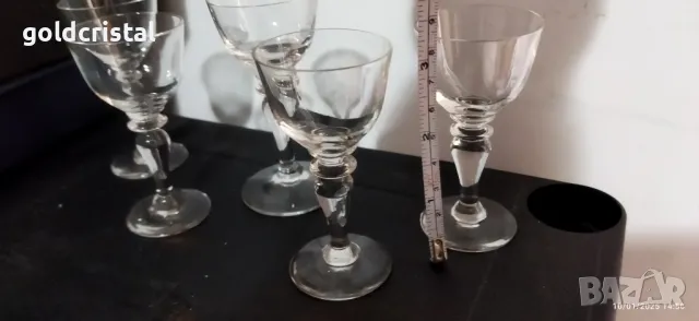 Ретро стъклени чаши чашки, снимка 5 - Антикварни и старинни предмети - 48629902