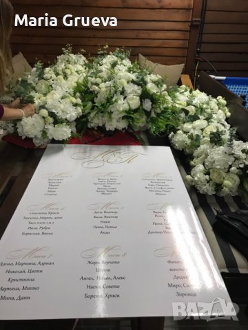 Готова сватбена или за кръщене, бизнес събитие украса от изкуствени цветя, снимка 2 - Изкуствени цветя - 42422550
