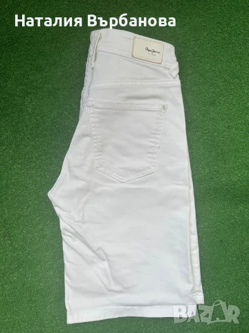 Дамски бели панталони Pepe jeans, снимка 2 - Панталони - 50973356