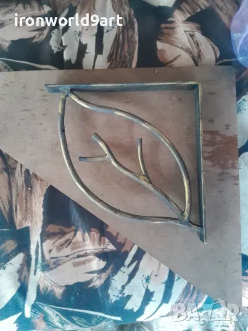 Конзоли , рафтодържачи стойки и ъгли за рафтове и етажерки от ковано желязо, снимка 2 - Други - 49641734