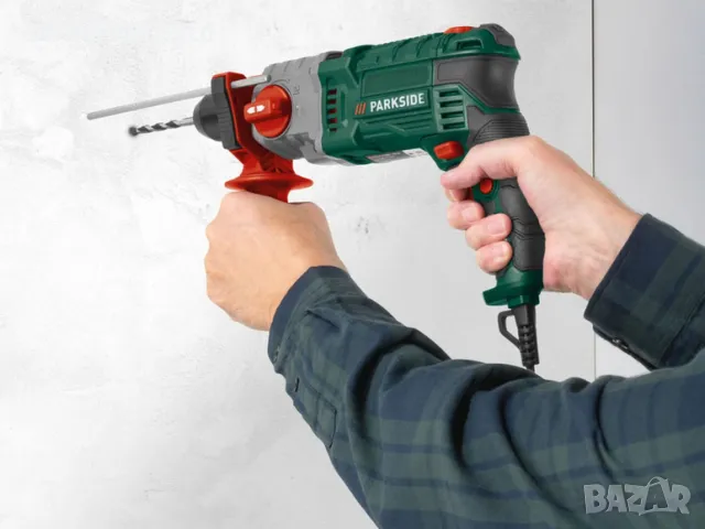 Мощна Ударна Бормашина PARKSIDE 1100W с Метален Патронник, снимка 5 - Бормашини - 48389701