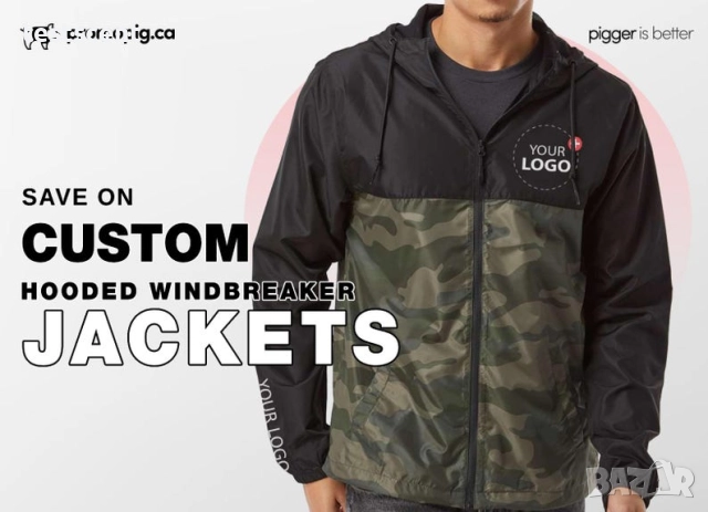 Мъжка ветровка MountainMan Lightweight Windbreaker – Forest Camo/Black – черен/камуфлаж Размер L, снимка 6 - Якета - 52966242