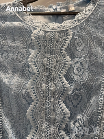 Светло синя шифонена рокля, снимка 5 - Рокли - 52563692