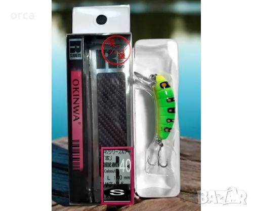 🎣 Воблер OKINWA R SERIES 3.5 г – за кефал, клен, пъстърва, костур и распер 🐟, снимка 2 - Такъми - 49999328
