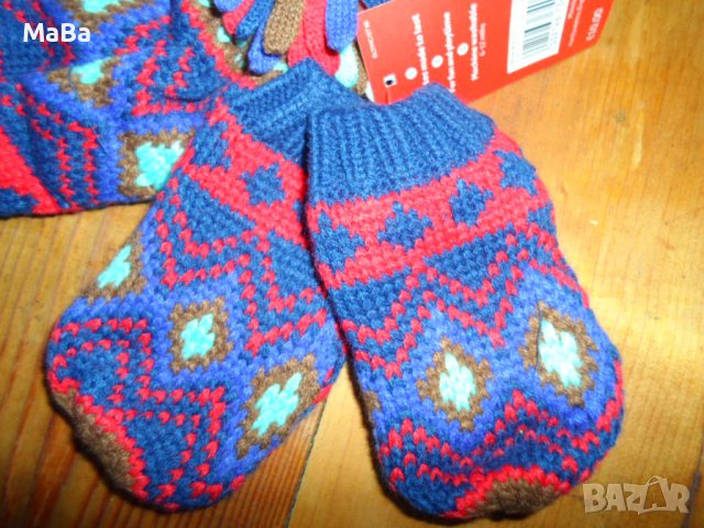 Английски топъл комплект ШАПКА/РЪКАВИЧКИ /6мес-3год./, снимка 3 - Бебешки шапки - 42492061