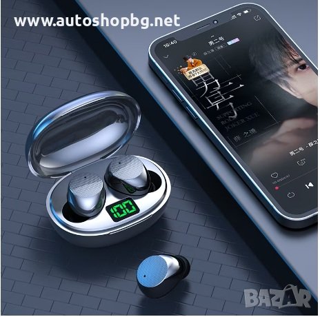 Безжични слушалки за iPhone/ Xiaomi/ Huawei, Sport, Bluetooth 5.3, K20, TWS, Stereo, HD, Digital dis, снимка 2 - Bluetooth слушалки - 41912659