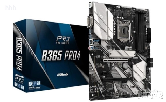 Геймърски комплект AsRock B365 Pro4 / Четириядрен Intel i3-9100f / 16 GB ddr4 2666 MHz / 128 GB SSD