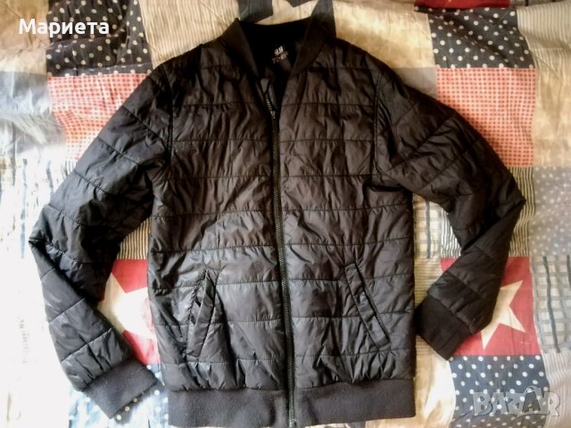 11-12г.H@M олекотено черно Есенно/Пролетно яке за момче , снимка 6 - Детски якета и елеци - 42703608