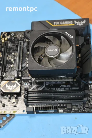 ASUS TUF B450M-PRO GAMING + Ryzen 7 2700X + AMD Cooler 8 ядра / 16 нишки, снимка 4 - Дънни платки - 56130846