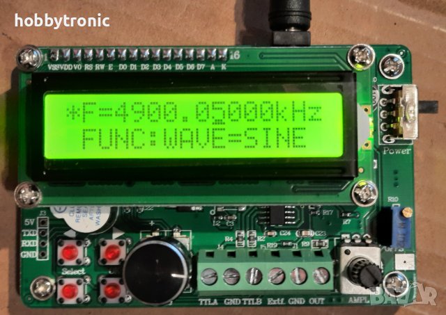 DDS функционален генератор 0-5MHz