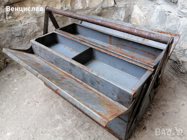 Стара Соц Метална Кутия За Инструменти / 7 кг. , снимка 2 - Други инструменти - 36287957