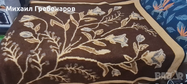 Продавам Вълнено ръчно плетени одеала( различни цветове, 160× 220 см), снимка 3 - Олекотени завивки и одеяла - 53686339