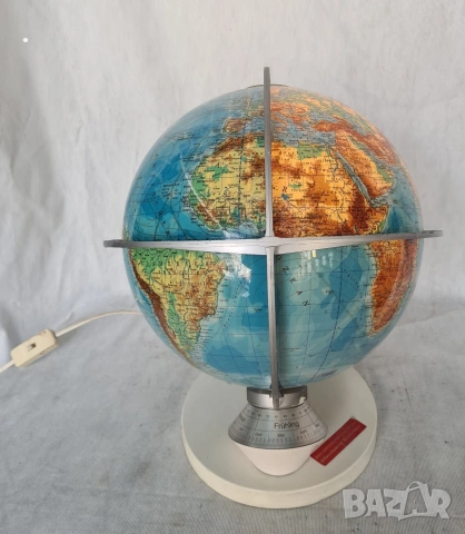 Ретро светещ глобус Columbus Duplex Винтидж 50-те/60-те, снимка 2 - Антикварни и старинни предмети - 53564377