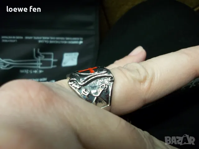 Мъжки пръстен неръждаема стомана размер 11, снимка 3 - Пръстени - 49649897