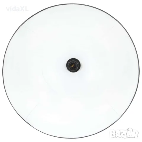 vidaXL Пенделна лампа 25 W черна кръгла 48 см E27, снимка 6 - Лампи за таван - 56146717