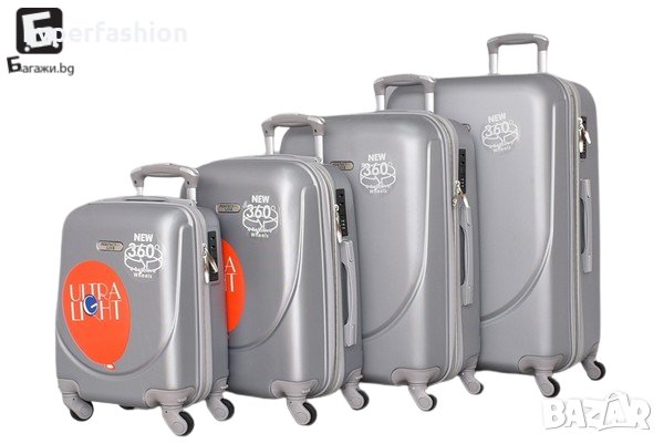 Твърди куфари в четири размера, няколк цвята, КОД:1217-4, снимка 6 - Куфари - 40006917