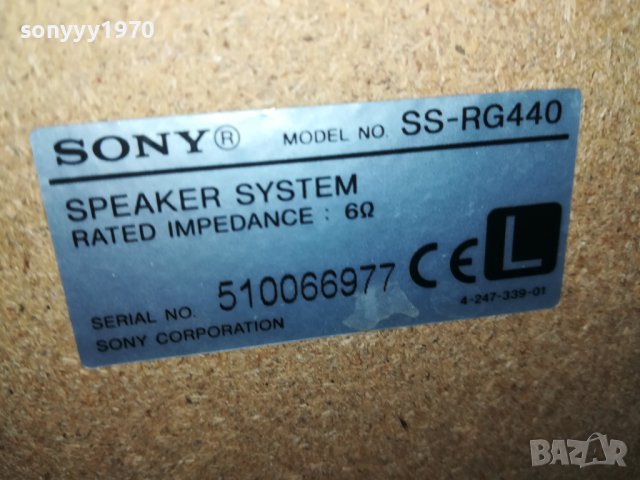ПОРЪЧАНА-sony ss-rg440-1бр тонколона 2803231051L, снимка 11 - Тонколони - 40163452