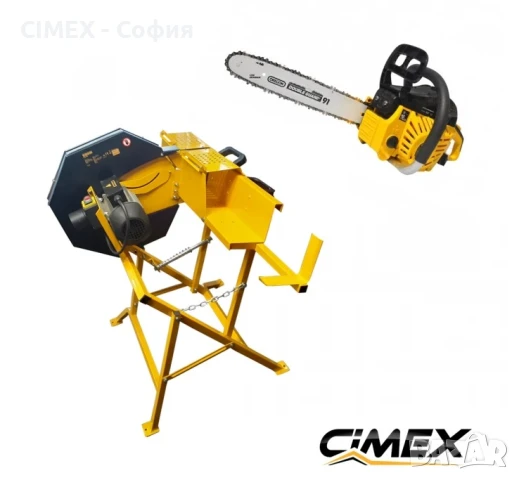 ПРОМО ПАКЕТ! Машина за рязане на трупи LC400-140 + Бензинова резачка за дърва MS350-16