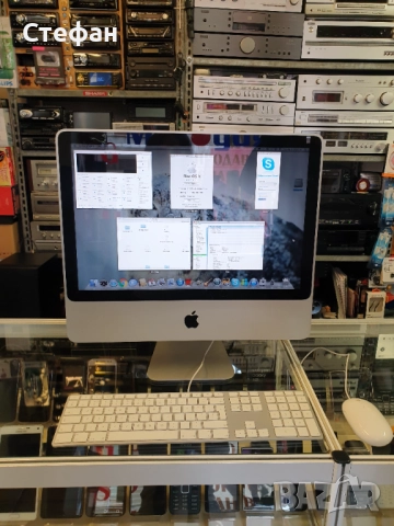 Apple iMac A1224 All-In-One PC MAC OS X Version 10.6.8 В отлично техничеслко и визуално състояние. В