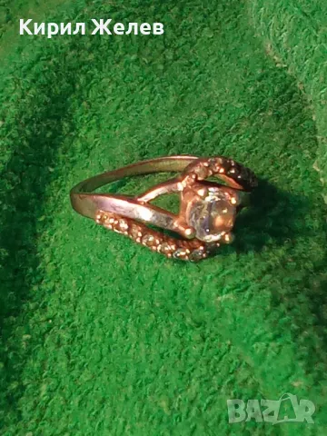ПРЕКРАСЕН СКЪПОЦЕНЕН СРЕБЪРЕН ПРЪСТЕН СРЕБРО S925 с ФАСЕТИРАНИ БЛЕСТЯЩИ ЦИРКОНИ 46790, снимка 14 - Пръстени - 46447783