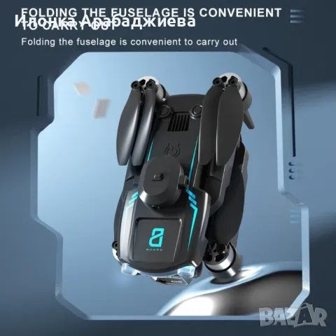 Сгъваем дрон с 8k HD Двойна камера 360 ° на заснемане "Дрон S169 с 4К , снимка 9 - Дронове и аксесоари - 47709703