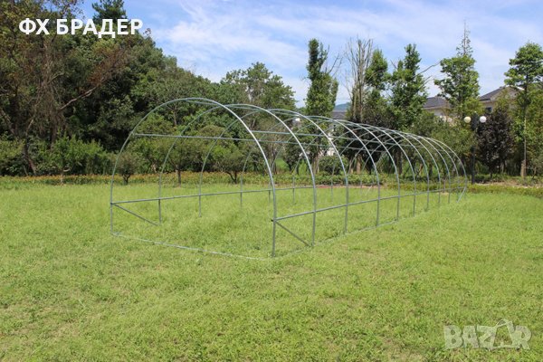 ПРОМОЦИЯ! Оранжерия тип свод 10 x 3 x 2M PREMIUM с подарък покривало, снимка 3 - Оранжерии - 39356613