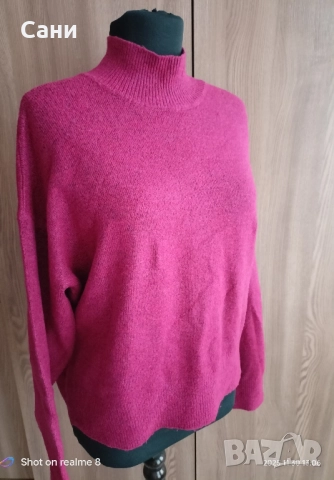 Розов лилав пуловер , снимка 4 - Блузи с дълъг ръкав и пуловери - 52591600