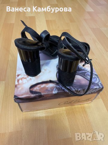 Черни обувки Paolo botticelli, снимка 2 - Дамски обувки на ток - 41417634