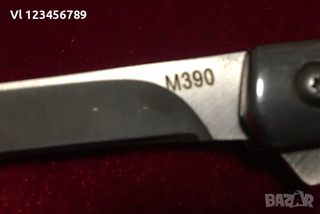 Сгъваем джобен нож M390 - 78х194, снимка 4 - Ножове - 39422745