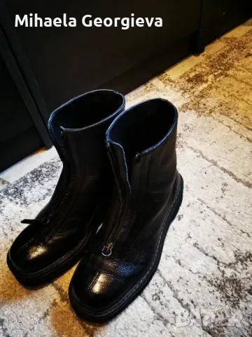 Дамски кожени боти, снимка 3 - Дамски боти - 48495225