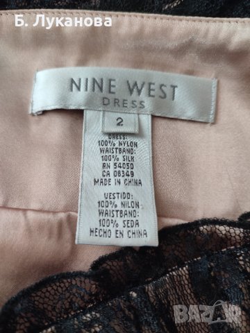 Копринена рокля Nine West, XS размер, снимка 5 - Рокли - 41226431