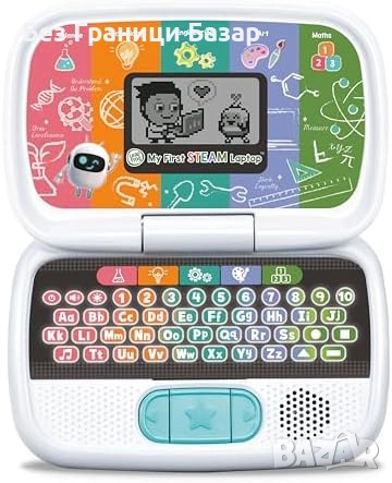 Нов Интерактивен STEAM лаптоп LeapFrog за деца 3+ години идеален подарък