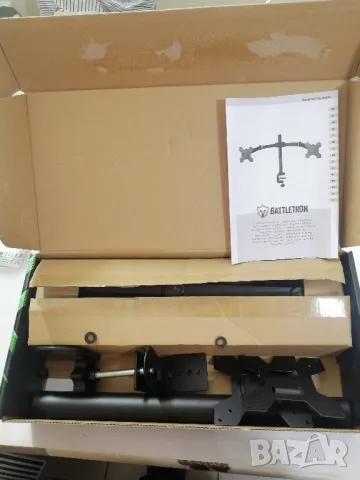 Стойка за два монитора, за бюро, снимка 3 - Монитори - 49519936