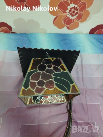 лампа за таван стил "Тифани" , снимка 6 - Настолни лампи - 53480103