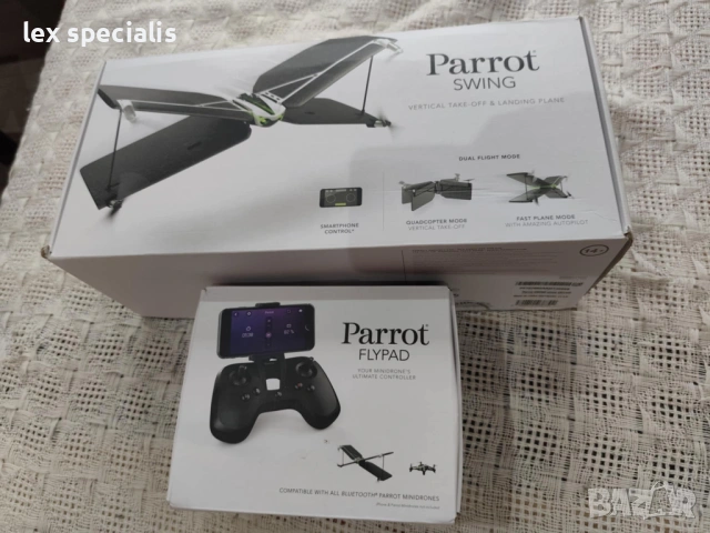 Хибриден дрон Parrot Swing с контролер Flypad като нов