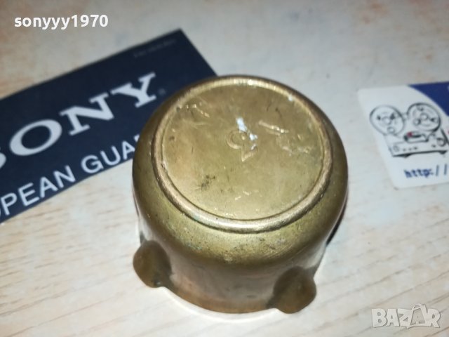 мед месингов пепелник 9х5см 2906231253, снимка 12 - Антикварни и старинни предмети - 41393031