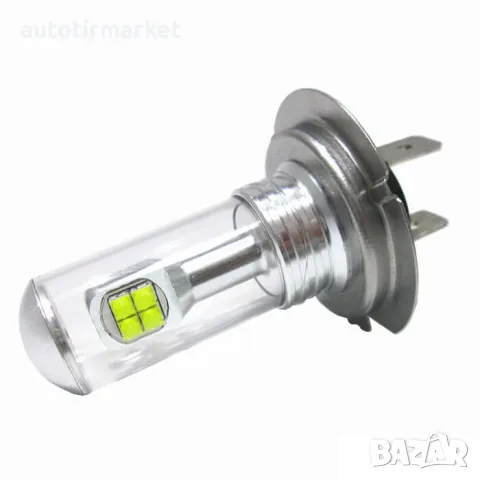 LED крушки H7 8SMD – 80w 2 бр. комплект 12 – 24V – NA202, снимка 2 - Аксесоари и консумативи - 56052864