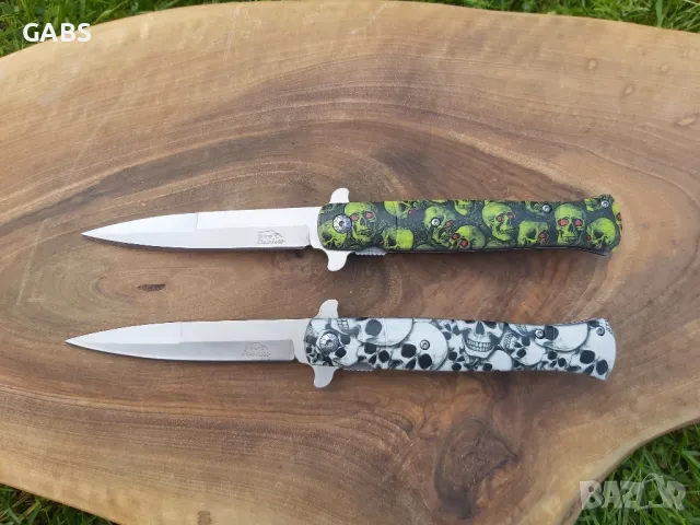 сгъваем нож с дизайн черепи,два модела