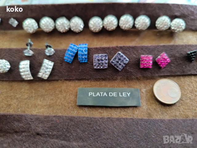 Сребърни обици нови, снимка 3 - Обеци - 50841964