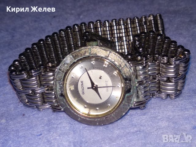 GOLDTIME QUARTZ ДАМСКИ КВАРЦОВ МАРКОВ ЧАСОВНИК с ВЕРИЖКА 31174, снимка 5 - Дамски - 40443762